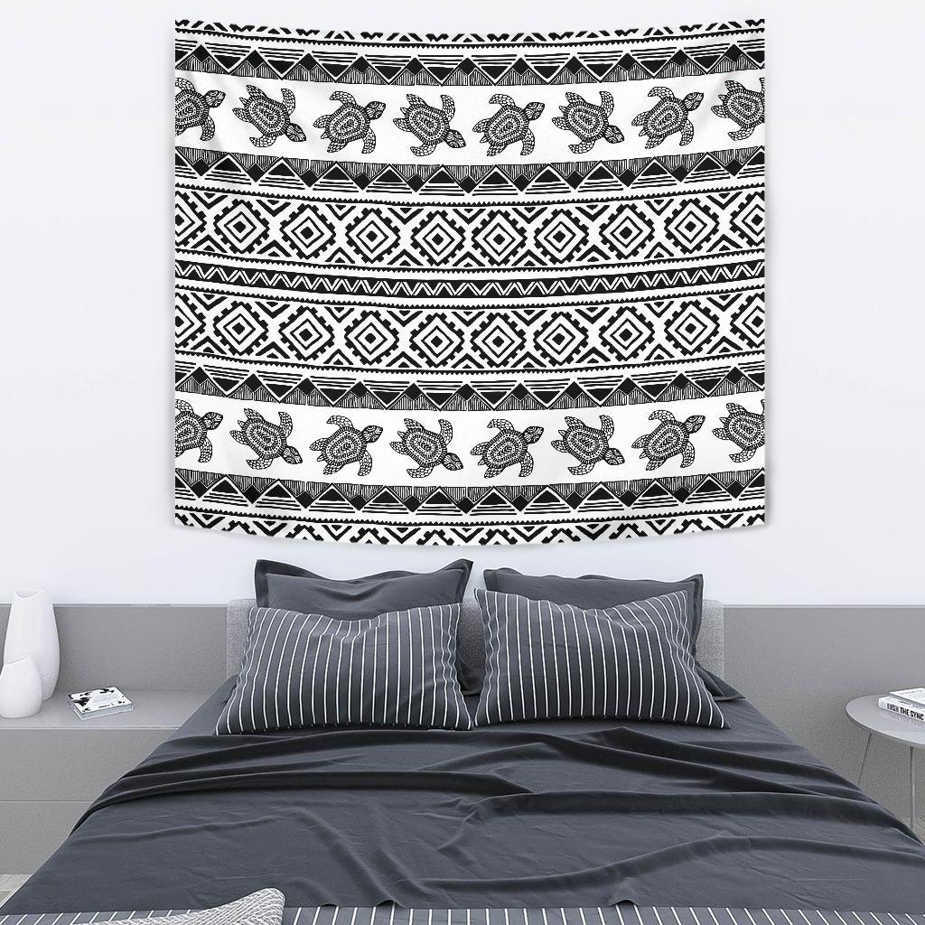 Sea Turtle Tribal Aztec Tapestry