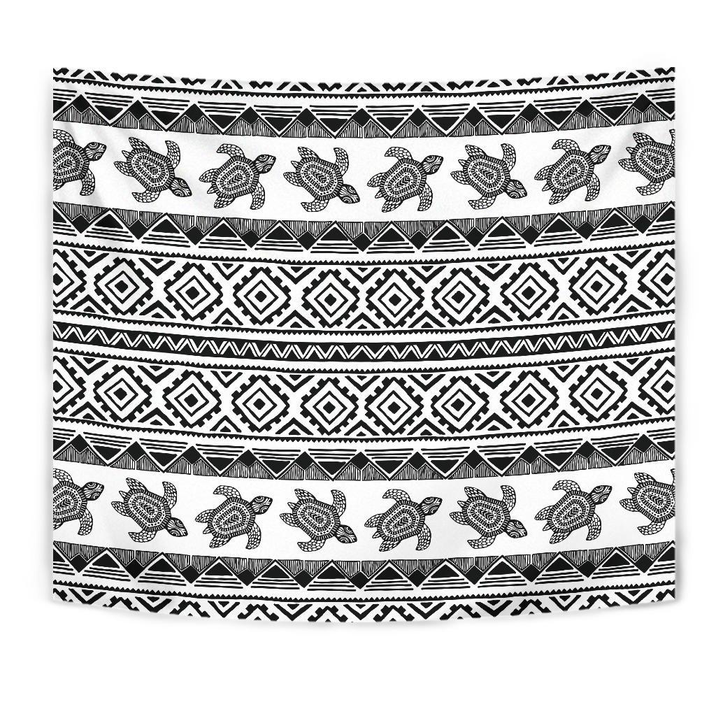 Sea Turtle Tribal Aztec Tapestry