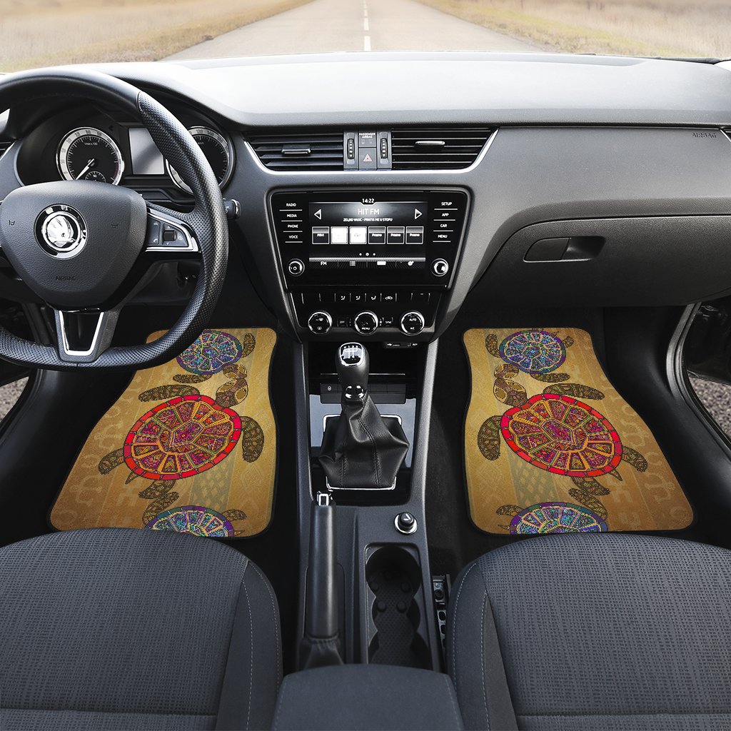 Sea Turtle Tribal Colorful Car Floor Mats