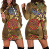 Sea Turtle Tribal Colorful Women Hoodie Dress