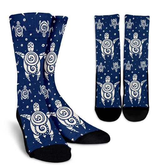 Sea Turtle Tribal Crew Socks
