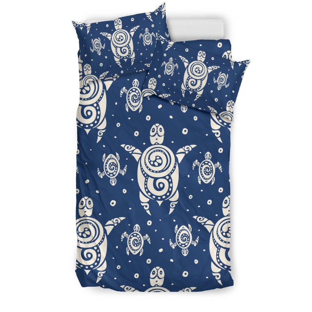 Sea Turtle Tribal Duvet Cover Bedding Set