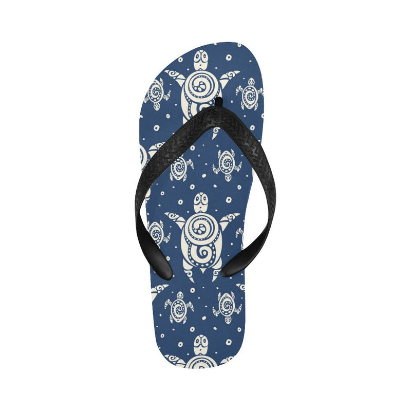 Sea Turtle Tribal Flip Flops-JorJune