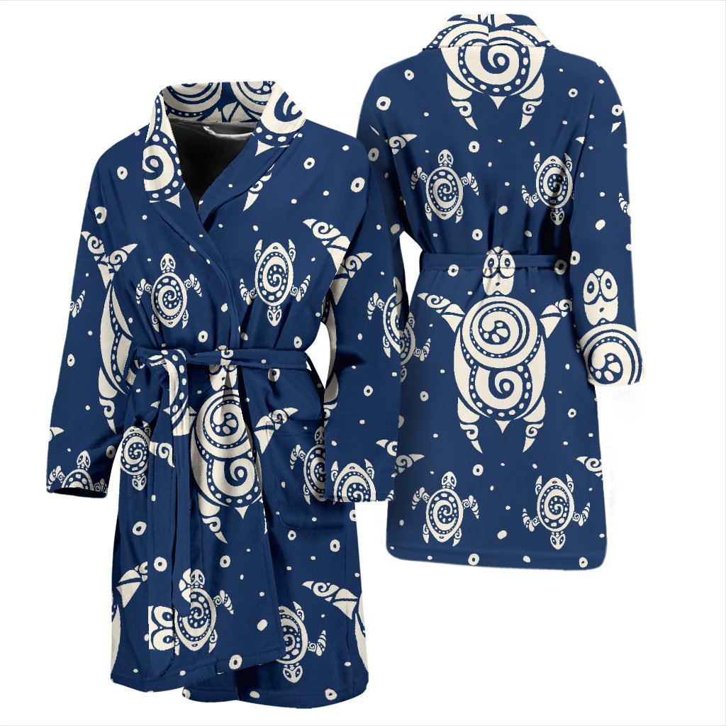 Sea Turtle Tribal Men Bath Robe