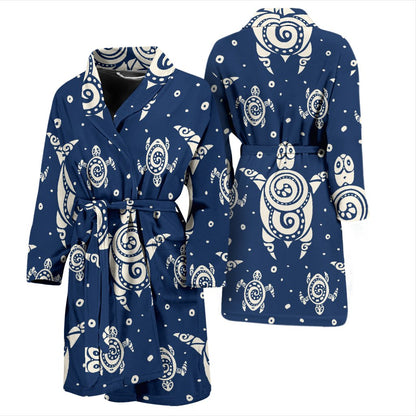 Sea Turtle Tribal Men Bath Robe