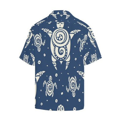 Sea Turtle Tribal Men Hawaiian Shirt