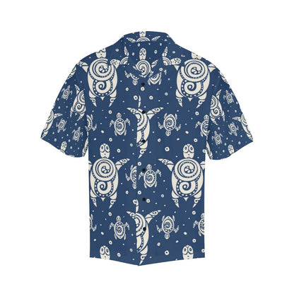 Sea Turtle Tribal Men Hawaiian Shirt-JorJune