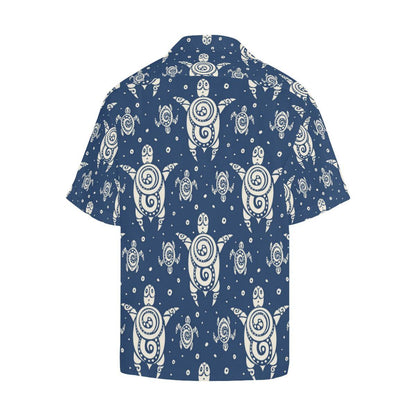 Sea Turtle Tribal Men Hawaiian Shirt-JorJune