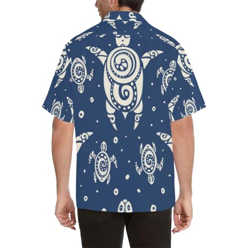 Sea Turtle Tribal Men Hawaiian Shirt