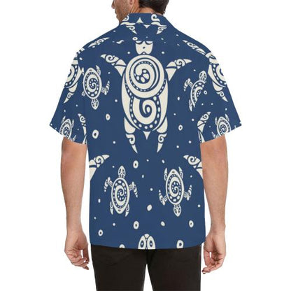 Sea Turtle Tribal Men Hawaiian Shirt