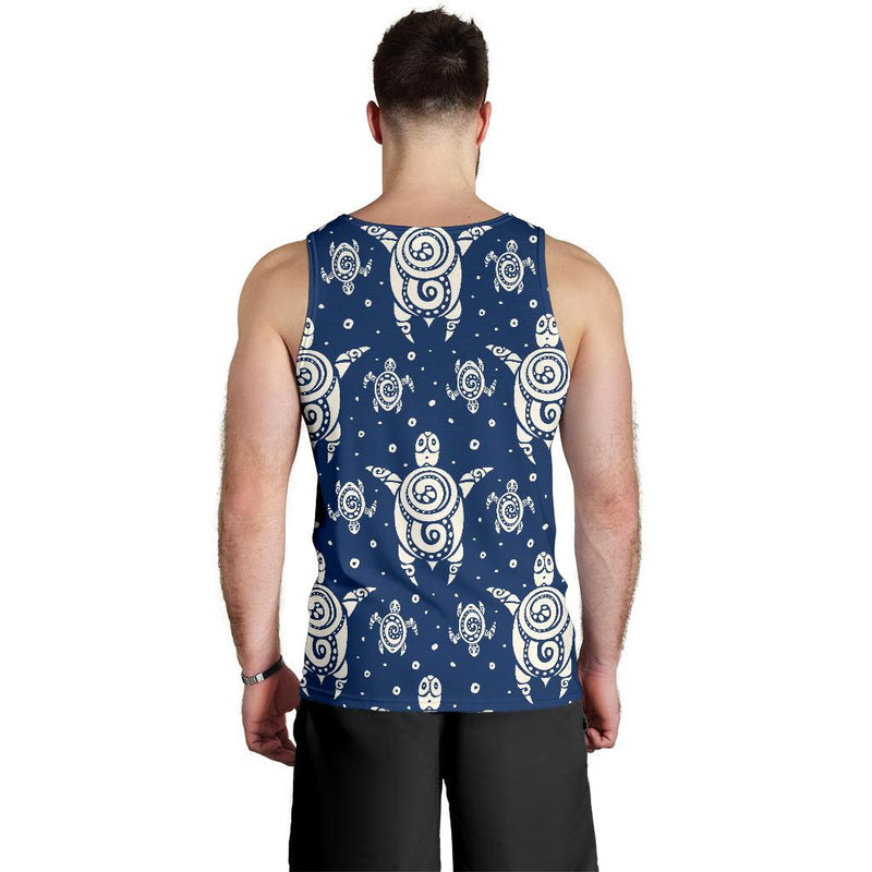 Sea Turtle Tribal Men Tank Top