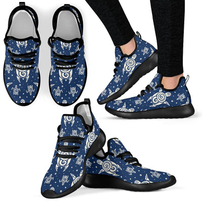 Sea Turtle Tribal Mesh Knit Sneakers Shoes