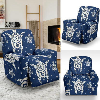 Sea Turtle Tribal Recliner Slipcover-JORJUNE.COM