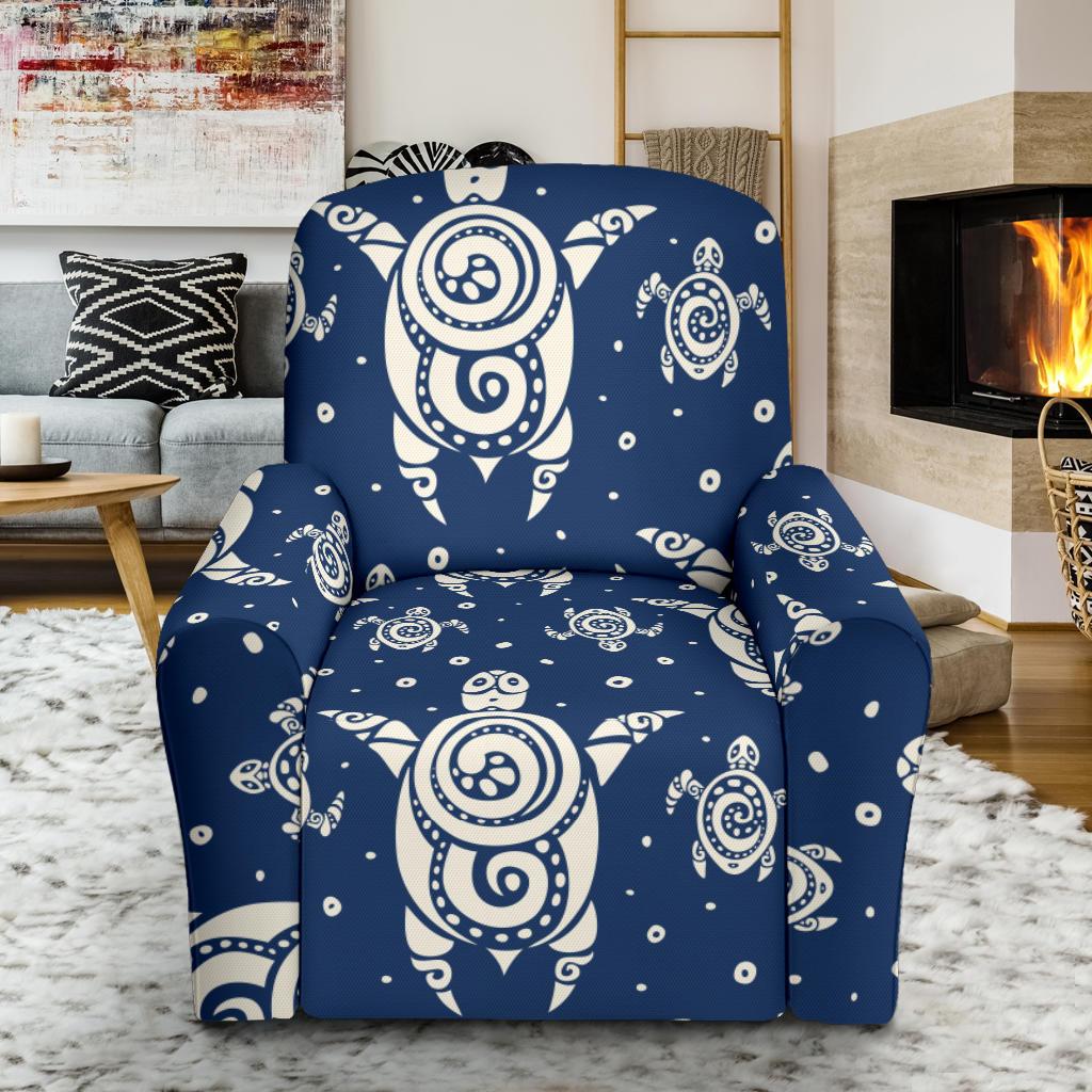 Sea Turtle Tribal Recliner Slipcover-JORJUNE.COM