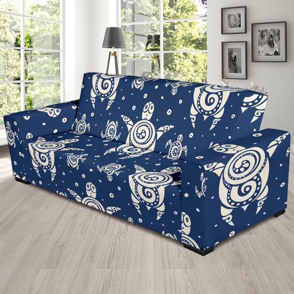 Sea Turtle Tribal Sofa Slipcover-JORJUNE.COM