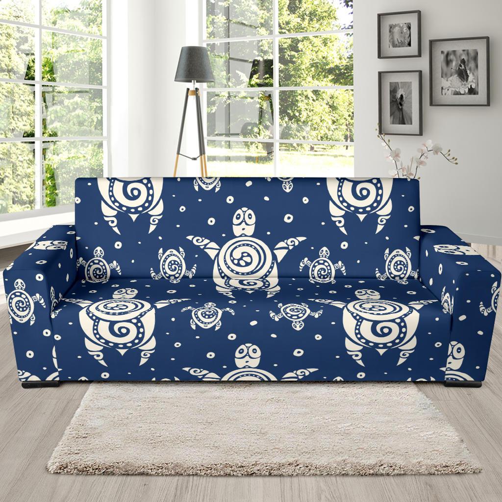 Sea Turtle Tribal Sofa Slipcover-JORJUNE.COM