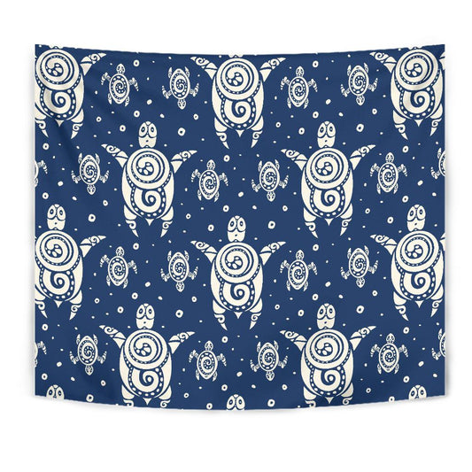Sea Turtle Tribal Tapestry