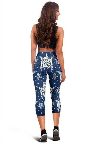 Sea Turtle Tribal Women Capris