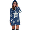 Sea Turtle Tribal Women Hoodie Dress