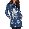 Sea Turtle Tribal Women Hoodie Dress