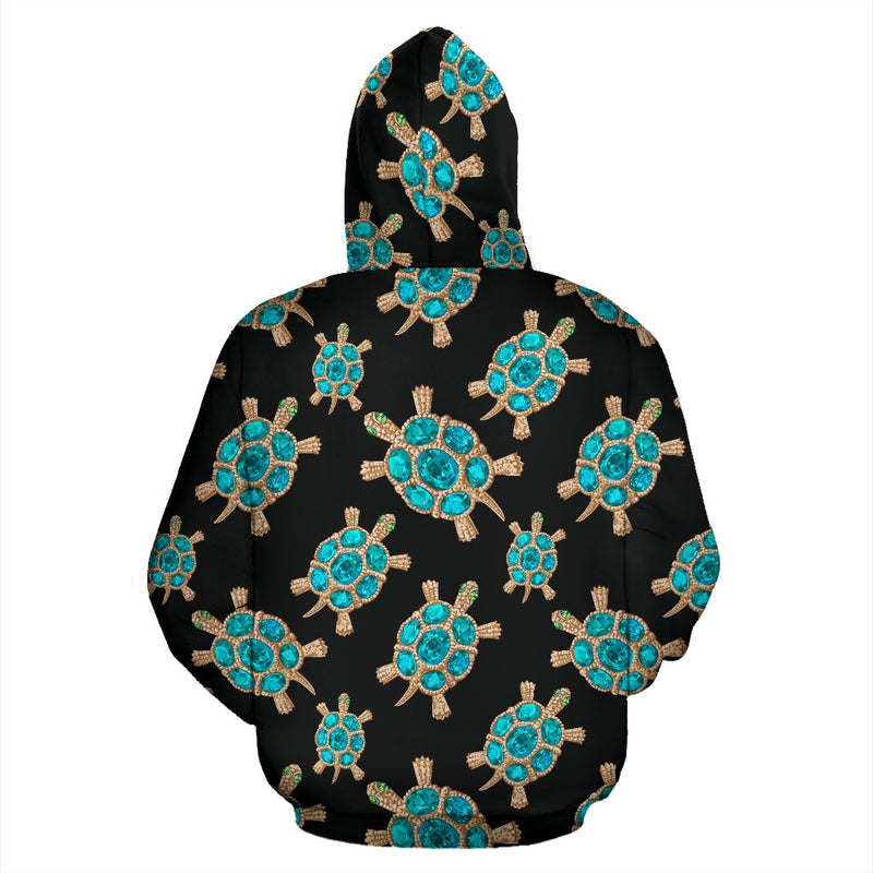 Sea Turtle Turquoise diamond All Over Print Hoodie