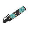 Sea Turtle Turquoise diamond Automatic Foldable Umbrella