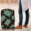 Sea Turtle Turquoise diamond Luggage Cover Protector