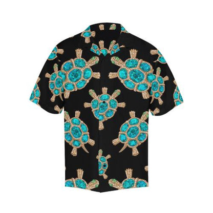 Sea Turtle Turquoise diamond Men Hawaiian Shirt