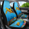 Sea Turtle under sea Print Universal Fit Car Seat Covers