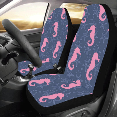 SeaHorse Pink Pattern Print Design 02 Car Seat Covers (Set of 2)-JORJUNE.COM