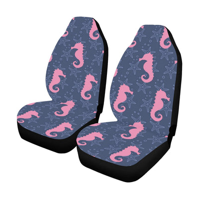 SeaHorse Pink Pattern Print Design 02 Car Seat Covers (Set of 2)-JORJUNE.COM