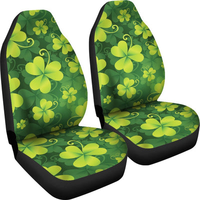 Shamrock Clover Print Universal Fit Car Seat Covers