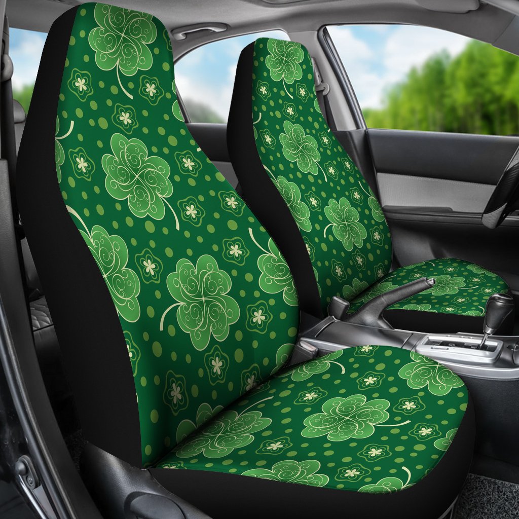 Shamrock Design Print Universal Fit Car Seat Covers