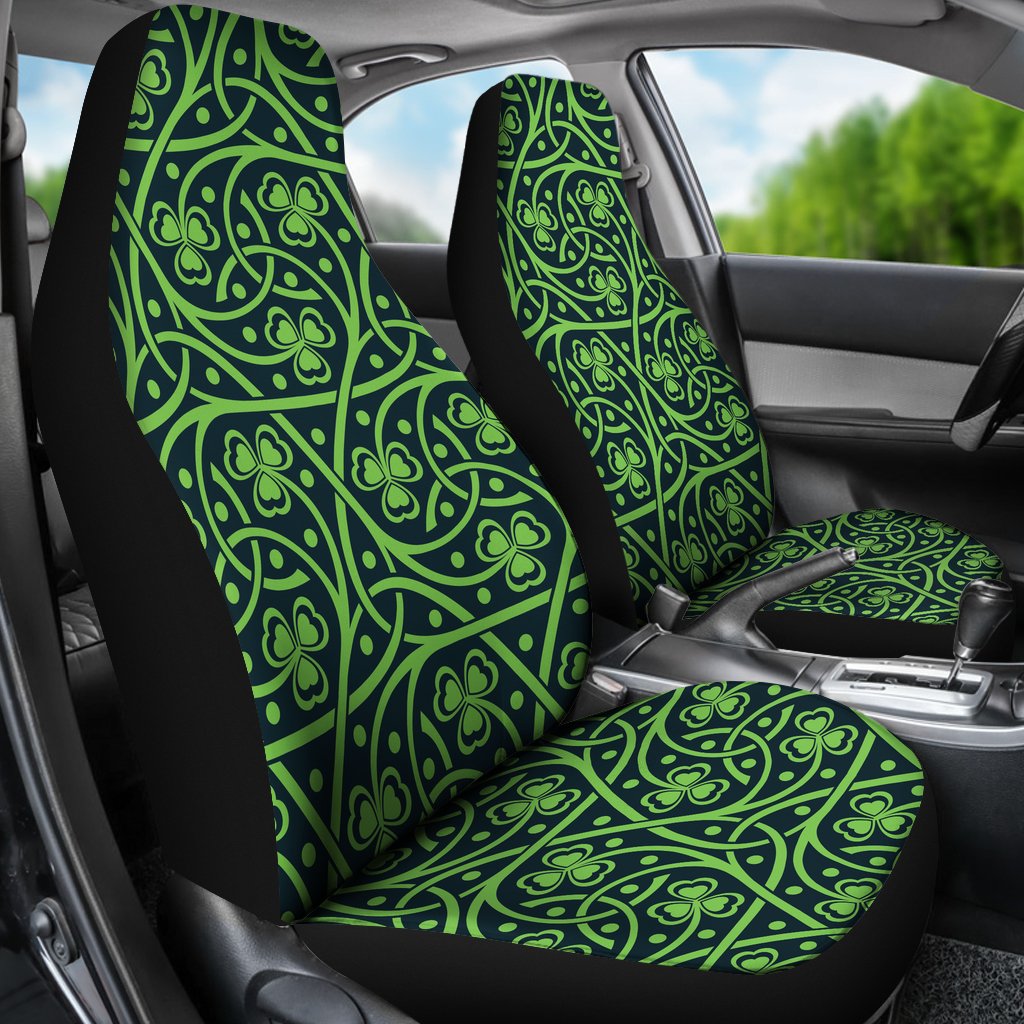 Shamrock Themed Print Universal Fit Car Seat Covers