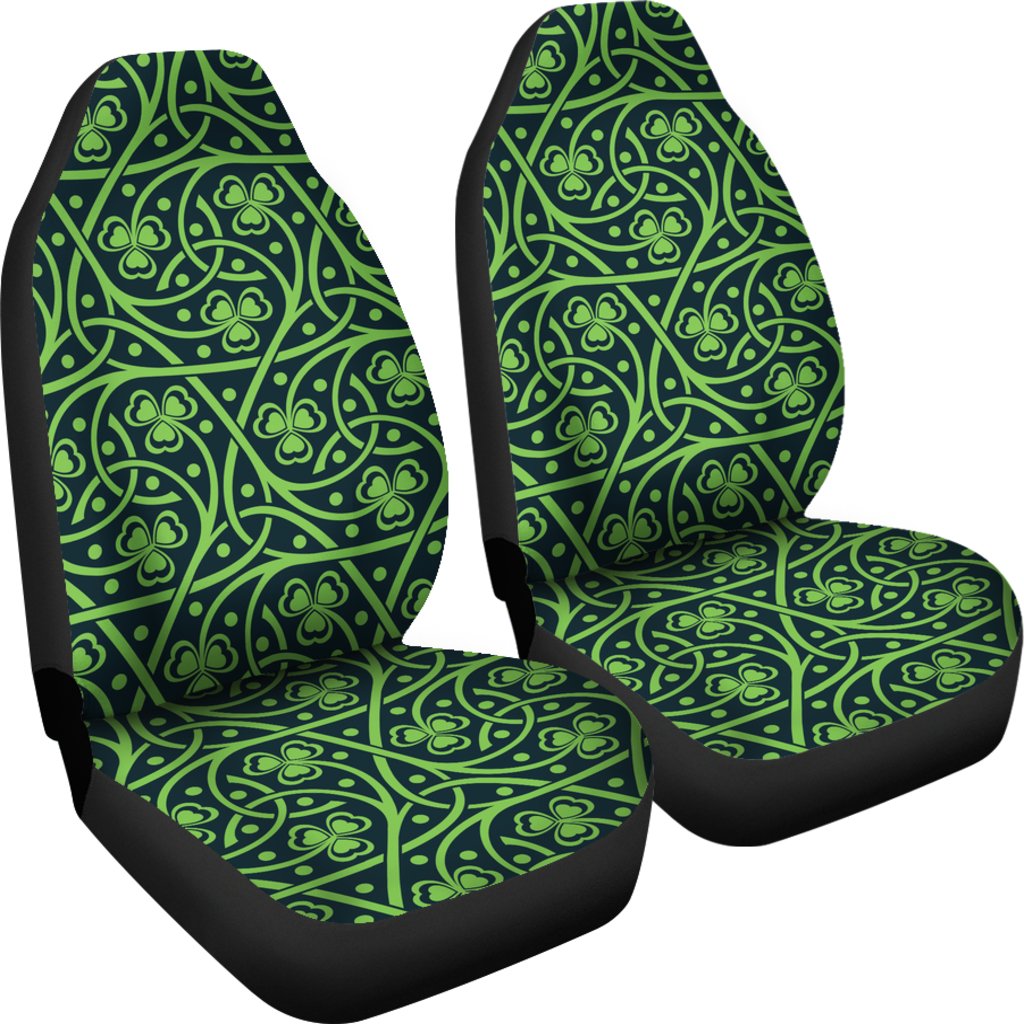 Shamrock Themed Print Universal Fit Car Seat Covers