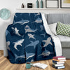 Shark Action Pattern Fleece Blanket