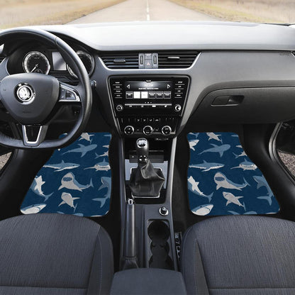 Shark Action Pattern Front and Back Car Floor Mats