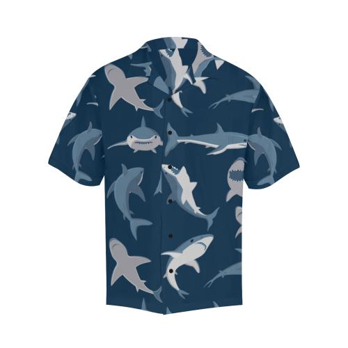Shark Action Pattern Men Hawaiian Shirt