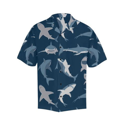 Shark Action Pattern Men Hawaiian Shirt