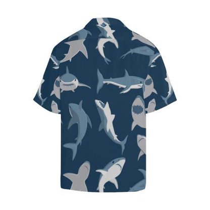 Shark Action Pattern Men Hawaiian Shirt