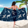 Shark Action Pattern Sarong Pareo Wrap