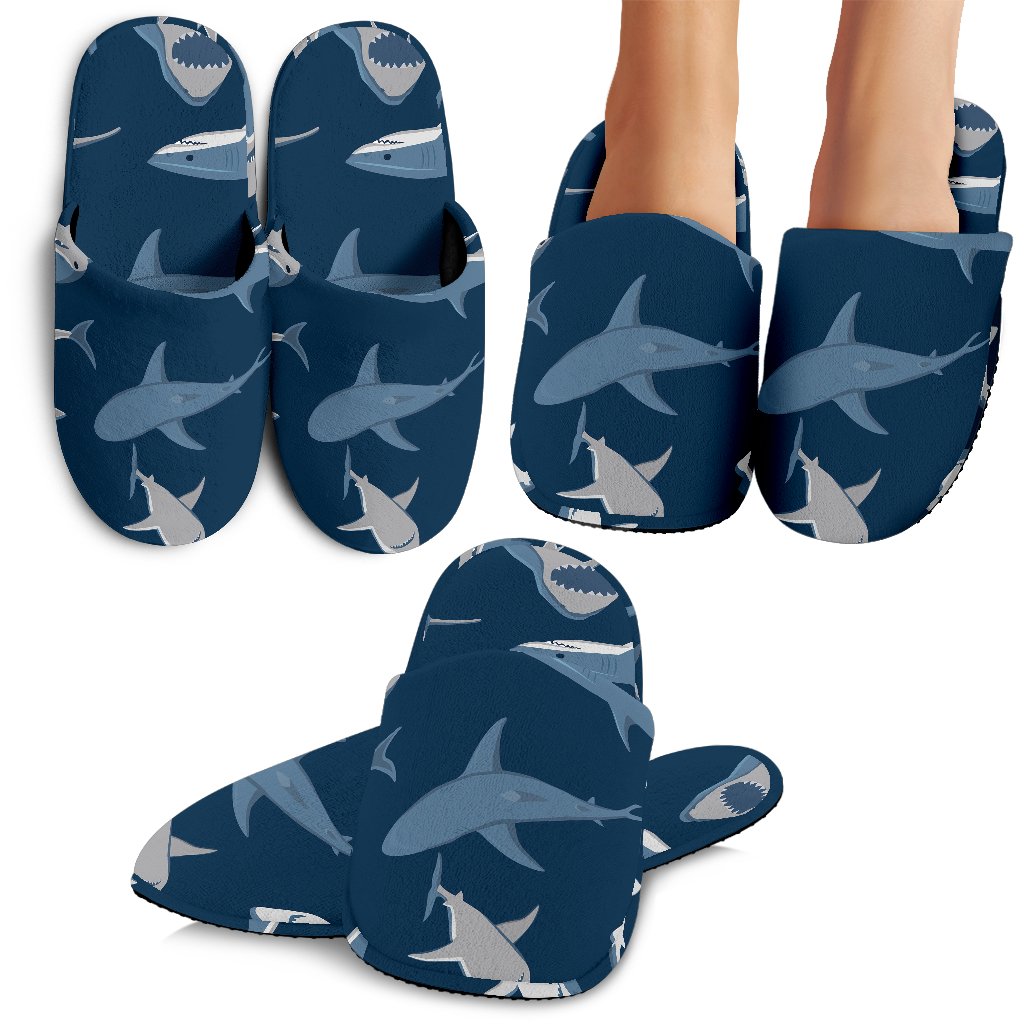 Shark Action Pattern Slippers