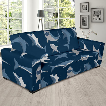 Shark Action Pattern Sofa Slipcover-JORJUNE.COM