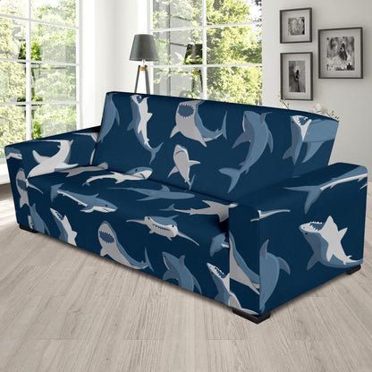 Shark Action Pattern Sofa Slipcover-JORJUNE.COM