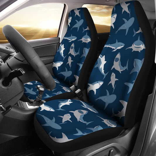Shark Action Pattern Universal Fit Car Seat Covers