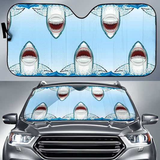 Shark Bite Car Sun Shade-JorJune