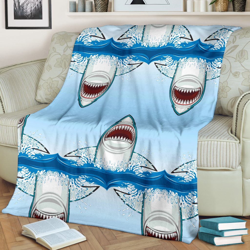 Shark Bite Fleece Blanket