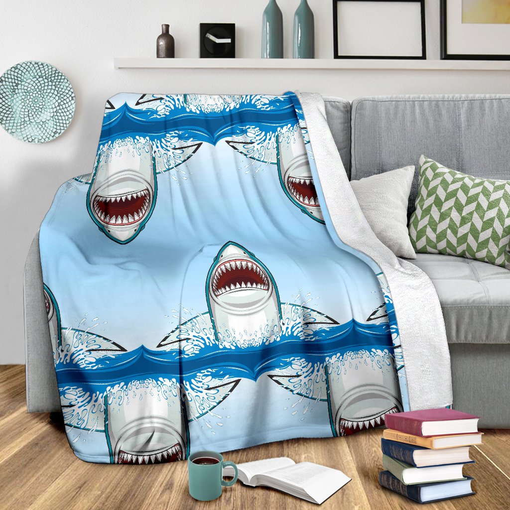 Shark Bite Fleece Blanket