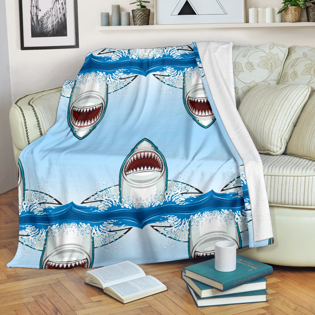 Shark Bite Fleece Blanket