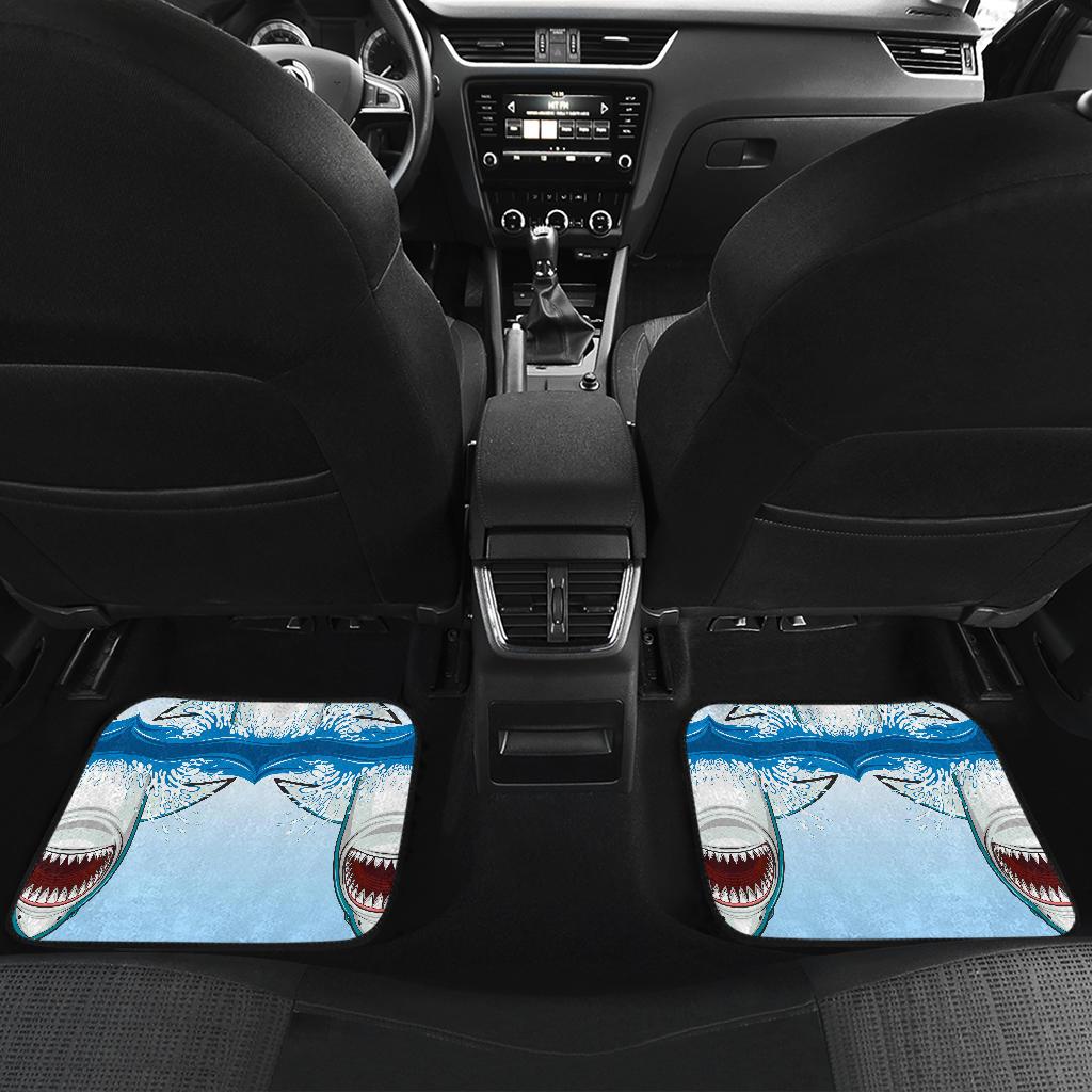 Shark Bite Front and Back Car Floor Mats